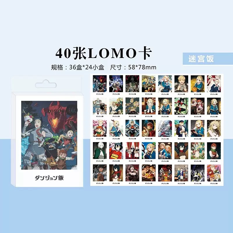Mayorista estrella animada LOMO tarjetas 40 en caja de la ciudad de animales locos fantasmas de la hoja de ciervo blanco tarjetas autoimpresas