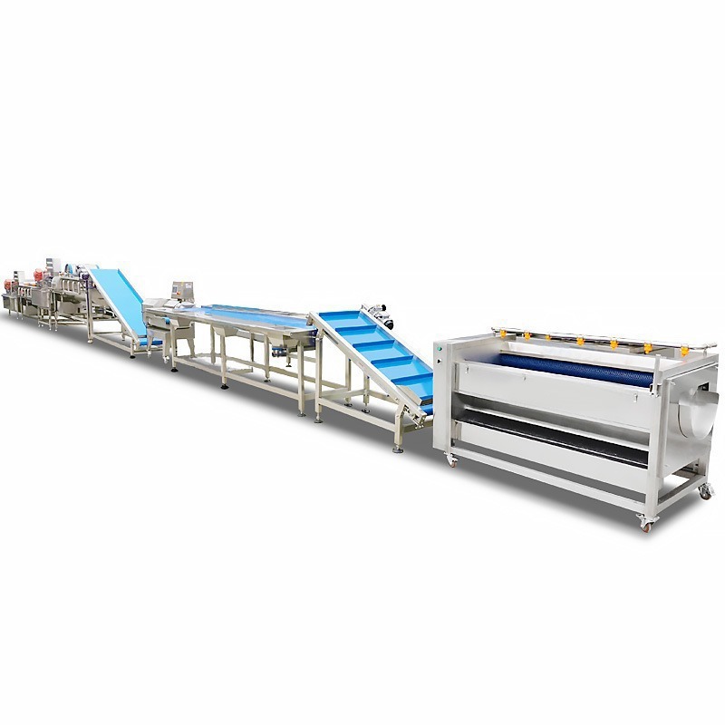 Xuzhong frutas y verduras máquina de limpieza automática multifuncional comercial melón y fruta máquina de lavado de burbujas surf cepillo continuo máquina de lavado de verduras image 5