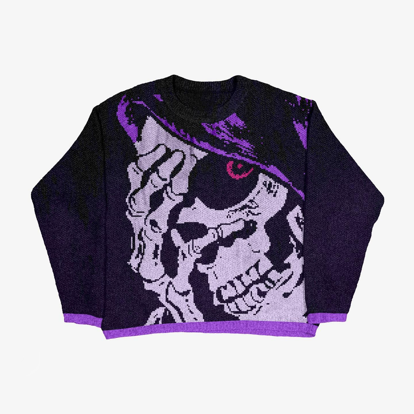 Свитер ZSIIBO oversize вязанный, demi-season круглый ворот, длинный рукав, европейский стиль