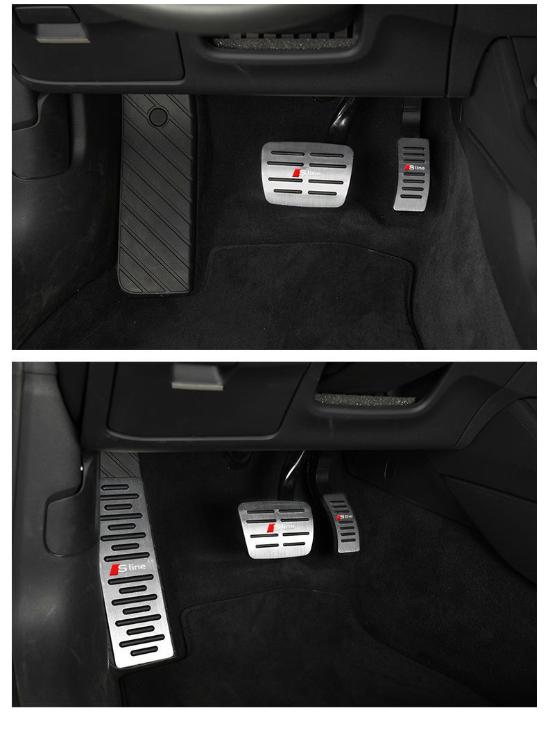 Suitable for Audi Accelerator and Brake Pedal Covers A4L A5 A6L A7L A8L Q5L Q7Q8 Modified Foot Pedals