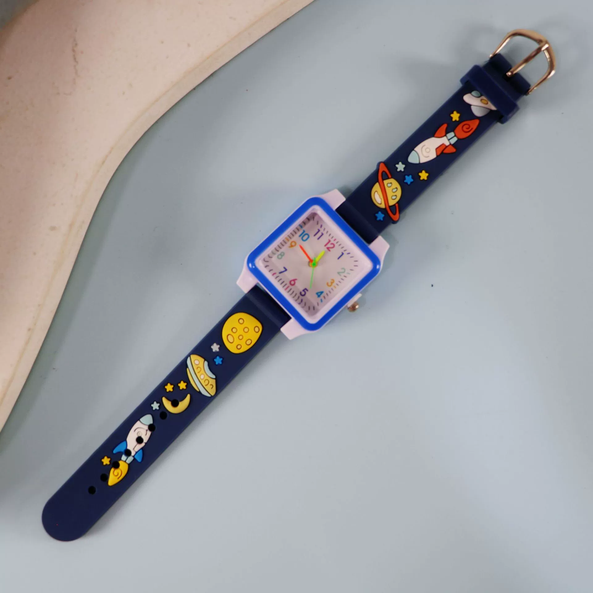 Silicone children's watch with gears, children's quartz watches