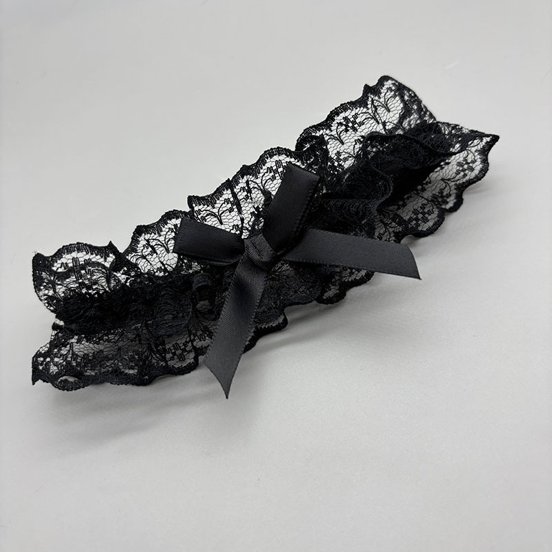 Nuevos productos transfronterizos japoneses de encaje arco de pierna anillo de novia accesorios de vestido de boda muslo correa de pierna de boda cubierta de pierna