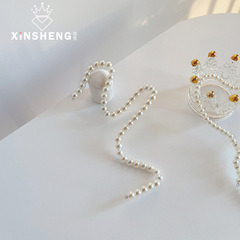 芯苼 可塑形珍珠鏈條花藝造型網紅配飾鏈條鮮花束包裝diy材料禮盒