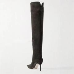 跨境外贸冬欧美时装靴 尖头套筒细跟靴 走秀外贸女鞋大码boots