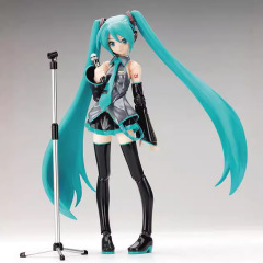 アニメ卸売figma 14初音ミクバーチャル歌手ネギ娘ミク可动フィギュア置物モデル
