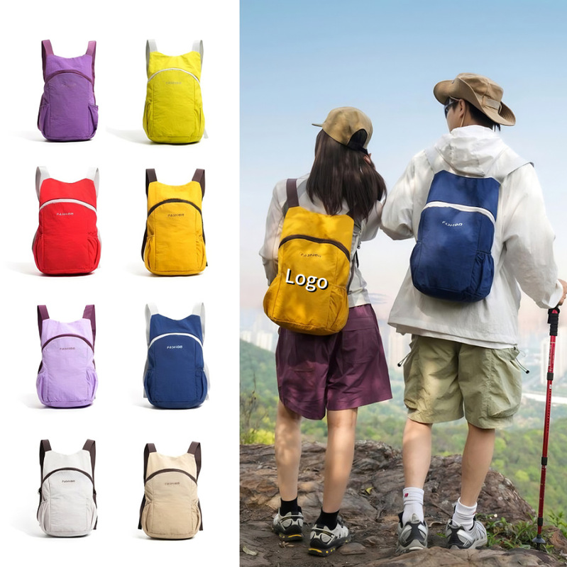 Cross-Border Foldable Bags with Custom Logo, Backpacks, Hiking Bags, Lightweight Short-Distance Travel Bags, Storage Bags, Couple Models Cross-Border Foldable Bags with Custom Logo, Backpacks, Hiking Bags, Lightweight Short-Distance Travel Bags, Storage Bags, Couple Models