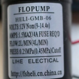 ԭ�bFLOPUMP΢�͸߉�ˮ��HELI-GMB-06 12V 0.25Mpa 1.5MAX