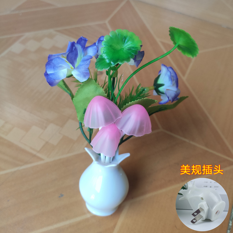 Transfronterizo creativo lámpara de regalo luz controlada lámpara de inducción colorido color-cambio luminoso florero noche luz Europea estándar americano estándar