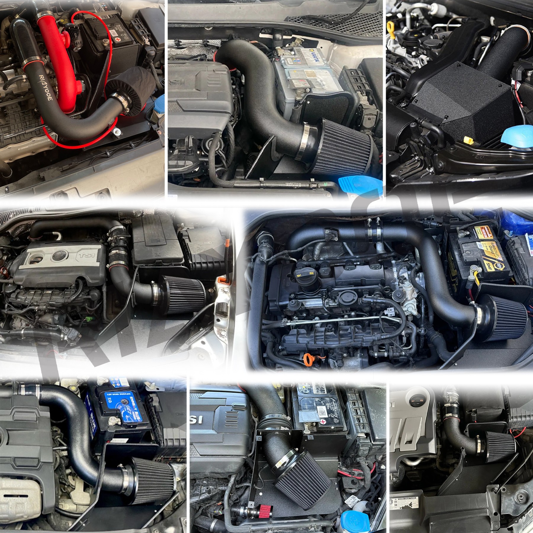 Car Air Intake Modification Kit Suitable for Volkswagen Audi Skoda Seat Ea211 Ea888 Engine
