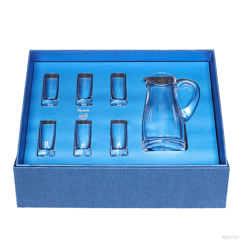 Caja de regalo de tazas de vino de cristal de alta calidad importadas de la República Checa, una o dos tazas para el hogar para dar regalos a los ancianos. image 6
