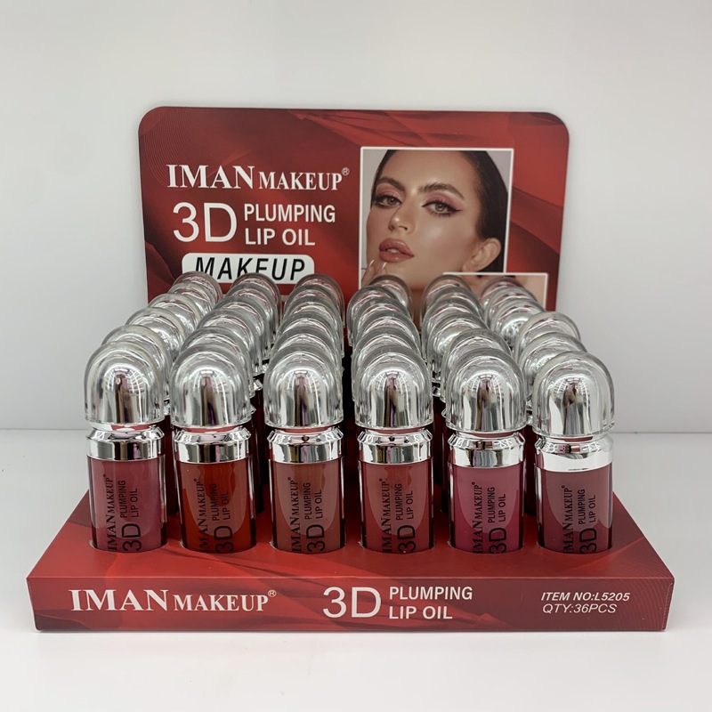 外国貿易 IMAN MAKEUP シングルヘッドリップグレーズ 3D ヌードカラーガラスミラーリップグロスリップグロス口紅クロスボーダーホットスタイル|undefined