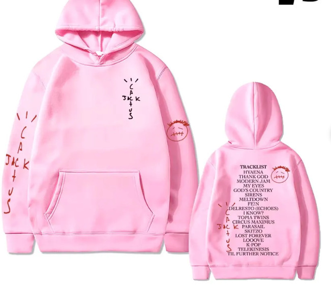 Cactus Jack Utopia Graphics Hoodie Men Hip Hop Fashion Trend