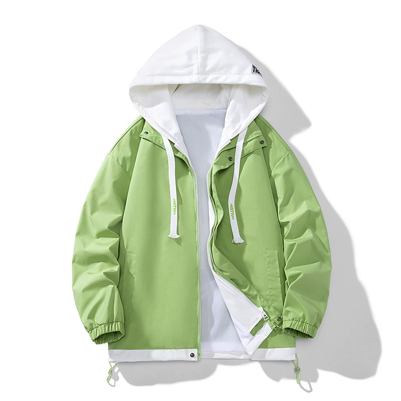 Стильная японская куртка для досуга, набор бренда с капюшоном, oversized