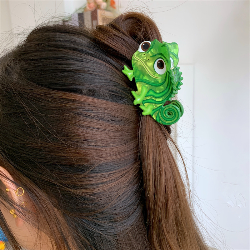 35g Weight Hair Claws Hair Accessories Type 1 Piece Quantity Holiday, Party Occasion Arylic Material Dinosaur Pattern Women's Gender Cute Style Cute Little Dinosaur Acrylic Small Jaw Clip Cute Personality Sweet Niche Hair Claw Hairpin Hair Ornaments New 11