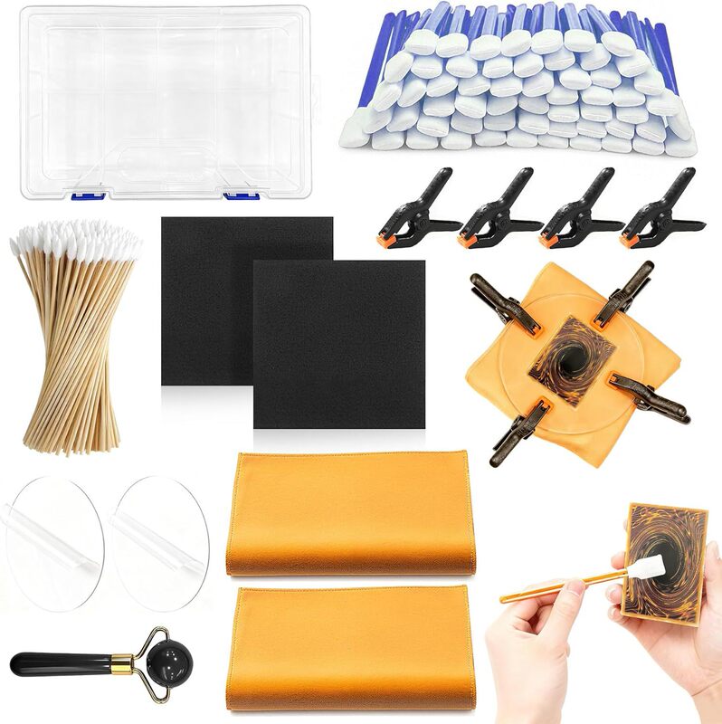 Collectible Card Cleaning Kit, Card Flattening and Repair Care Tool Set, Essential Supplies for Card Collectors