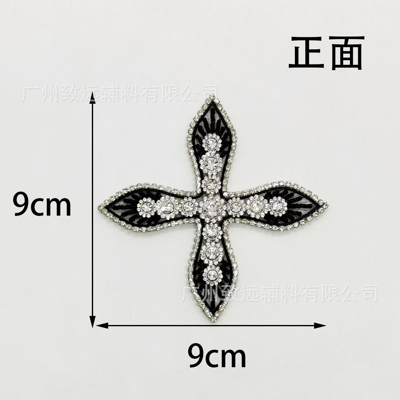 Nuevo producto transfronterizo: Parches de tela con pedrería y bordado de cruz para decoración de ropa, zapatos, sombreros y bolsos, materiales DIY, fabricante en stock.