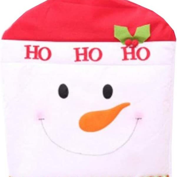 Suministros de decoración navideña muñeco de nieve Elk silla cubierta Navidad comedor silla cubierta hotel restaurante vacaciones diseño