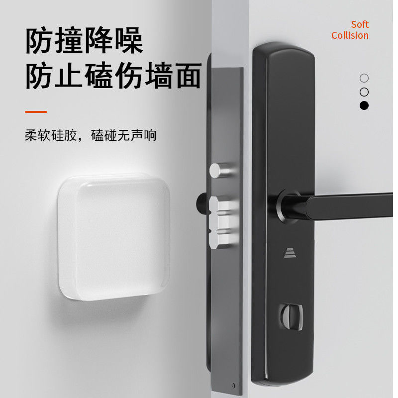 Almohadilla anticolisión, manija de la puerta, engrosamiento, succión de puerta silenciosa, amortiguador de silicona, pegatina de pared de la puerta, tapón de la puerta, almohadilla de pie de silicona, antideslizante y sólido
