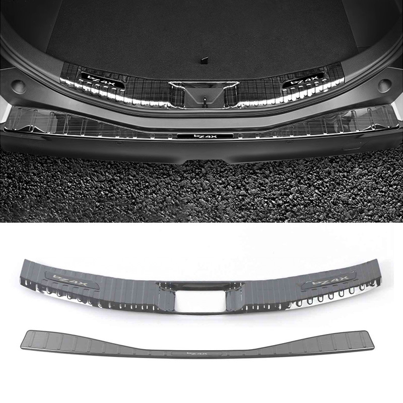 Dedicated to Toyota BZ4X rear guard plate stainless steel rear bumper guard plate modification accessories