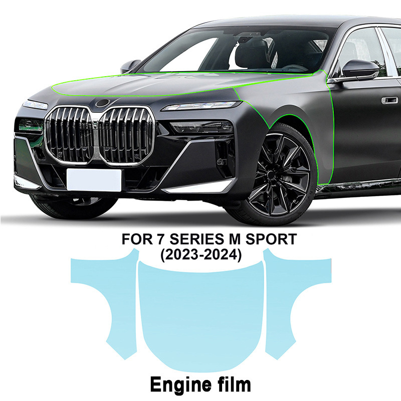 Cross-Border Exclusive Supply Suitable for Bmw 7 Series G70 m Sport Version Tpu Paint Protection Film to Prevent Scratches and Enhance Shine
