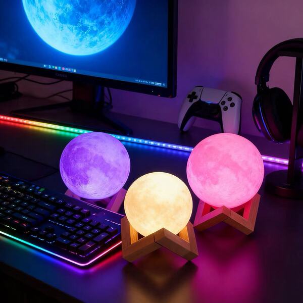 Creative atmospheric moon for bed
