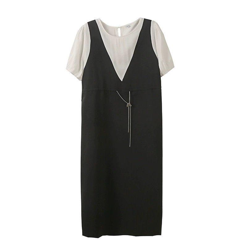 Комплект летнее платье и юбка, plus size городской стиль, размеры XL–5XL (130–260 цзинь)