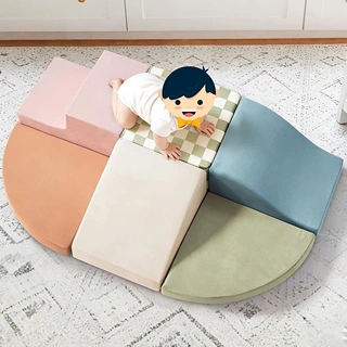 拱门隧道幼儿游乐波波池攀爬玩具儿童积木沙发室内婴儿多款软垫