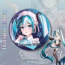 正版广博997006初音未来吧唧徽章马口铁胸章二次元胸针动漫周边