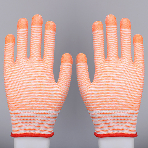 Zebra print glove core thin model thirteen needle high elasticity anti-slip factory wholesale wear-resistant breathable zebra print gloves