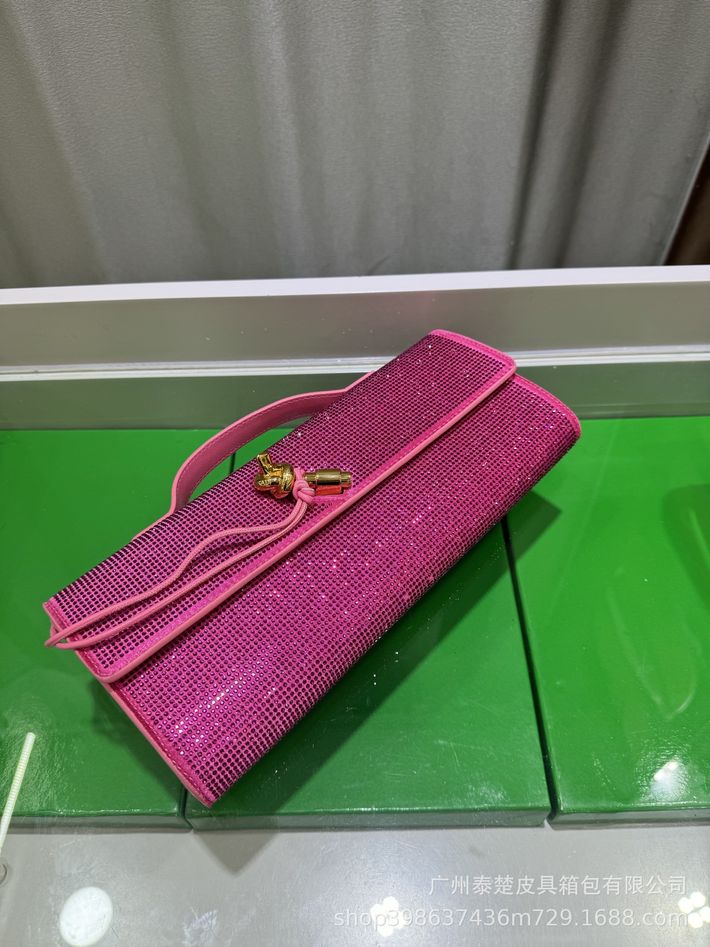 2025 New Diamond-Encrusted Women's Clutch Bag, Luxury Envelope Evening Bag, Fashionable Versatile Crossbody Bag With Box - Thumbnail 6