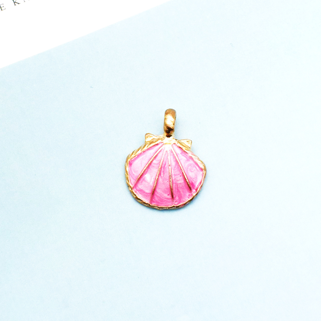 50g Weight Charms, Jewelry Accessories Classification 10 PCS/Package Quantity Alloy Material Shell Pattern Enamel Design Simple Style Style 10 PCS/Package Alloy Shell 6
