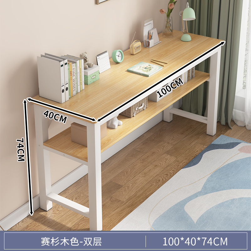 Mesa de barra larga simple y moderna, escritorio de escritorio estrecho, escritorio de computadora, escritorio de estudio, escritorio de escritorio