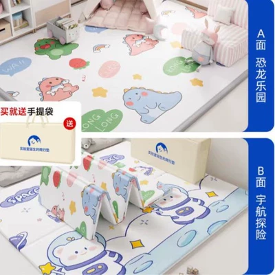 Avtomobil döşəmə paspasları — Mat Odorless Waterproof Home Living - dinosaur-paradise-space-adventure-double-sided-xpe-180150thickness-10cm