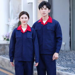 長袖ボタン耐摩耗性労働保護作業服環衛工服上着修理工場工場工装自動車修理電気溶接セット