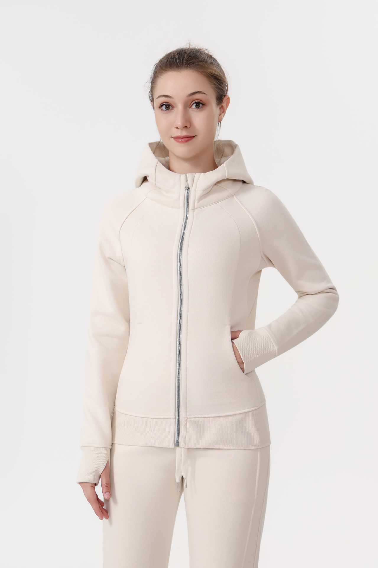 Bone white [slim fit sweatshirt]