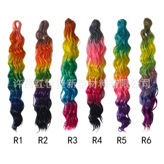 24inch DeepTwist 高温シルク ラテン アメリカ カーリー アンナ カーリー ヘアエクステンション カール 三つ編み ヘア