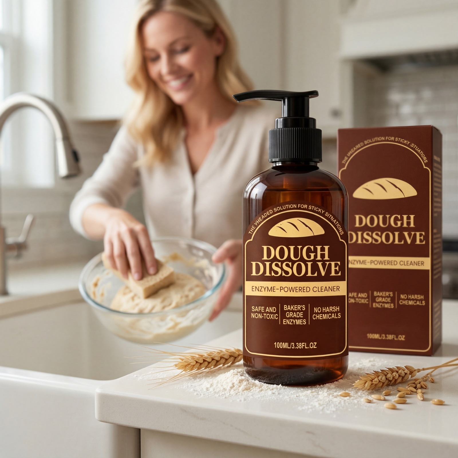 面团溶解剂  面食清洁食品加工中性配方易冲洗温和不伤手厨房用品