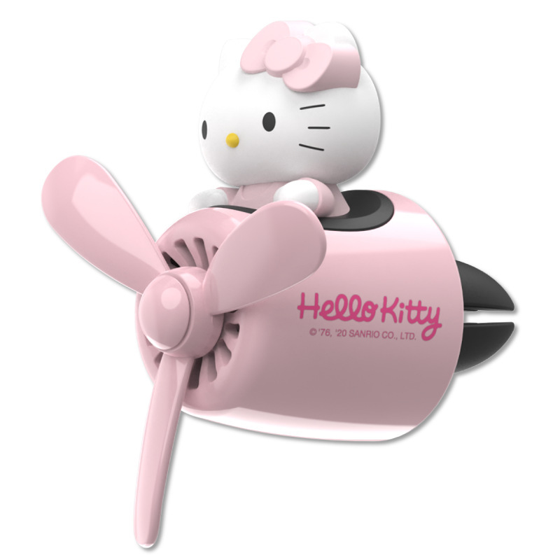 hellokitty凯蒂猫车载香薰 女生卡通汽车出风口香薰汽车装饰用品