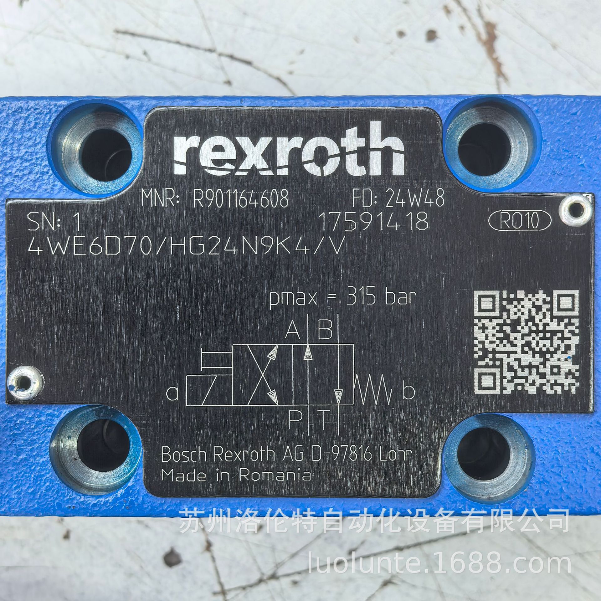 R901164608  4WE6D7X/HG24N9K4/V Rexroth 液压阀 / 全新原装
