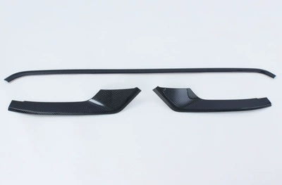 Suitable for 22 Kia Jiahua modified front car logo middle net trim strip body lower decorative frame bright strip exterior decoration (Other Automotive Interior Supplies) - carbon-fiber
