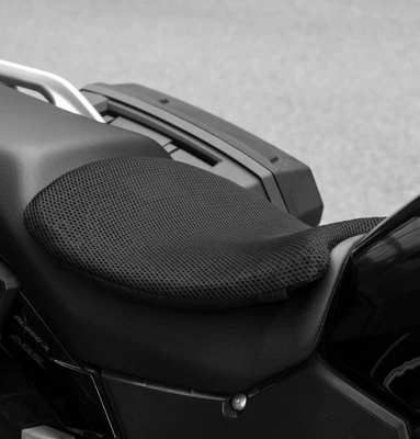 Motorcycle Seat Cushion, Universal for All Seasons, Breathable, Waterproof, Sun-Proof, Electric Vehicle Safety Accessory, Gel Ice Silk Honeycomb Seat Cushion (Motorcycle cushion) - u-shaped-gel-seat-cushion-black