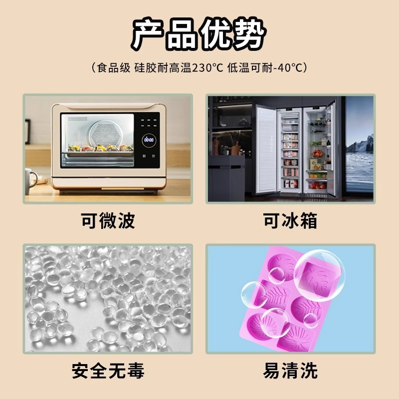ブロック手作り石鹸シリカゲル金型角形精油石けん金型DIYケーキ金型石けん金型は高温に耐えやすい|undefined