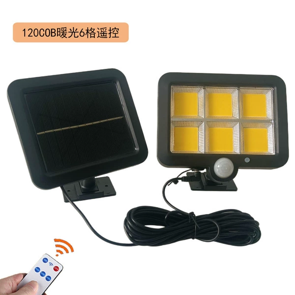 120cob warm light six grid remote control