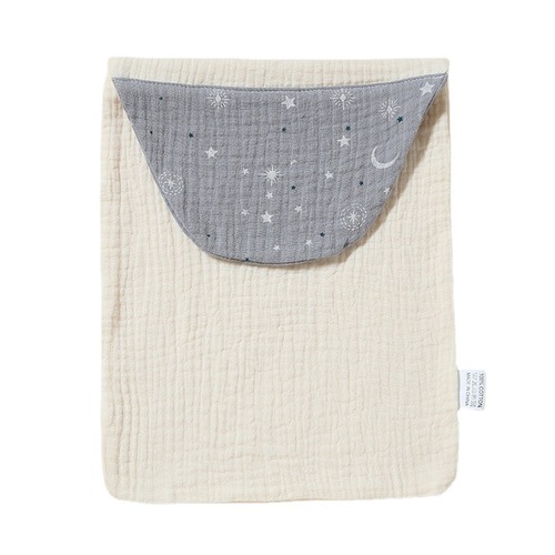 Children's pure cotton gauze sweat-absorbent towel summer kindergarten baby sports sweat-absorbent towel large baby sweat pad sling