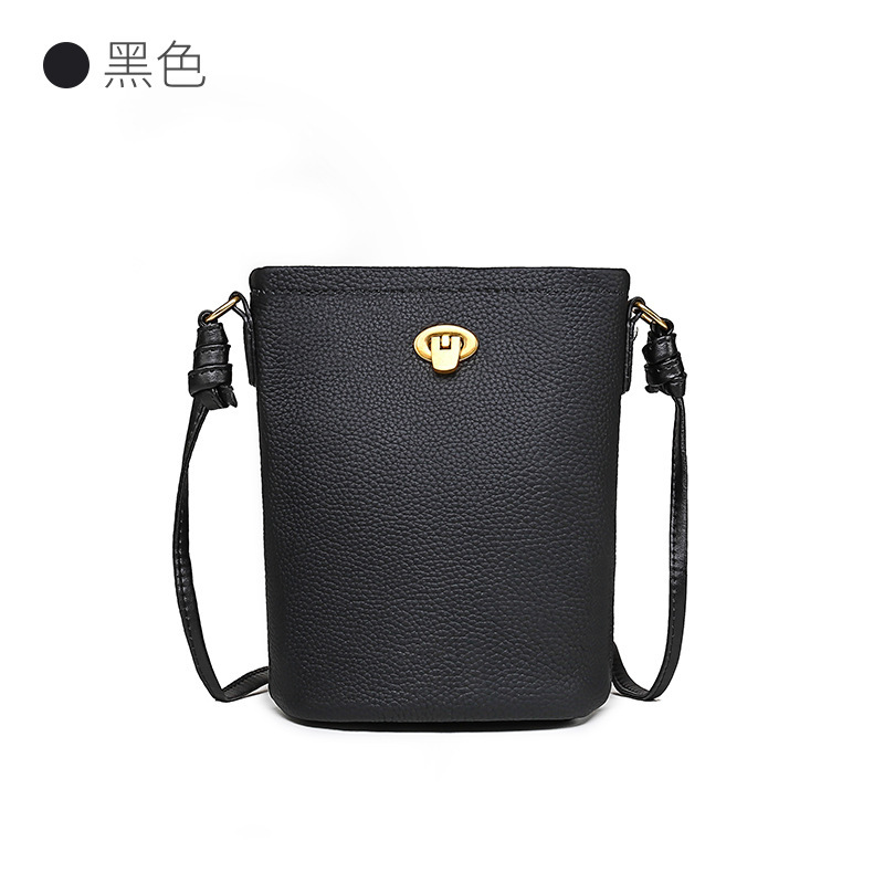 Nuevo bolso para teléfono móvil cuero de gran capacidad estilo japonés simple de gran capacidad mensajero de un solo hombro bolso de almacenamiento para teléfono móvil de mujer
