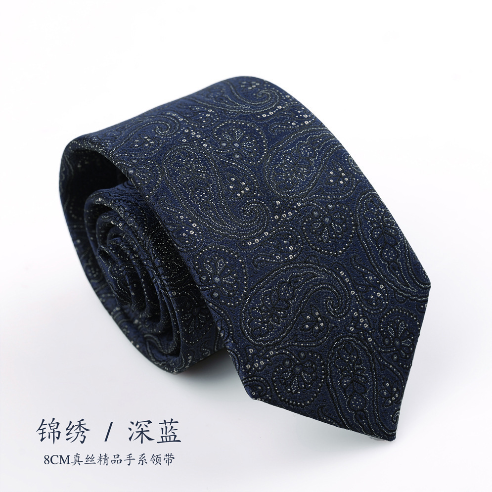 Corbata de seda de alta calidad, ropa formal de hombre, moda casual, estilo coreano, novio profesional, matrimonio, gris retro británico image 7