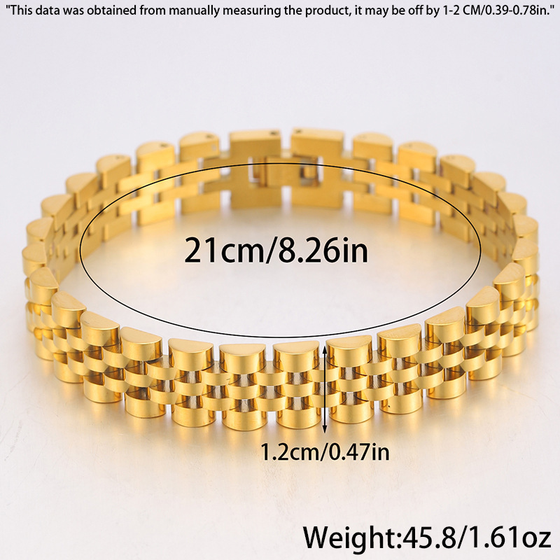 Brazalete de acero inoxidable L2L4 correa de reloj, correa de acero original, pulsera de correa de acero sólido para hombres y mujeres