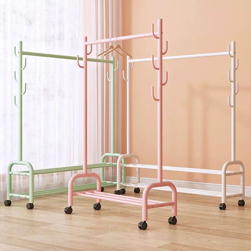 Висячие вешалки от пола до пола складные бытовые сушильные вешалки для балкона спальня висящие вешалки для интерьера простой однополый вешалка