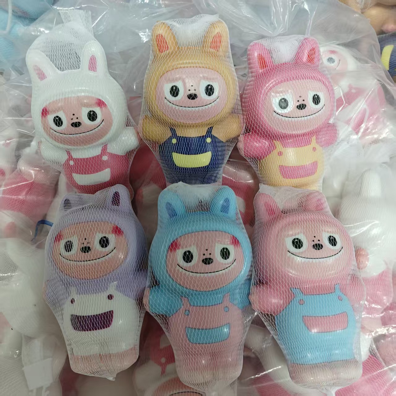 Caricatura esponja pie estrella rebote lento pellizco pellizco desempaquetar artefactos encantadores muñecas pu adornos extraños