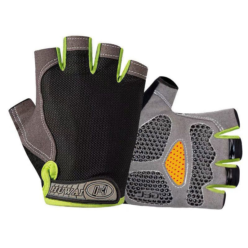 Protección solar medio dedo guantes hielo seda manicura hombres y mujeres delgada primavera y verano transpirable al aire libre equitación guantes de fuga de dedo